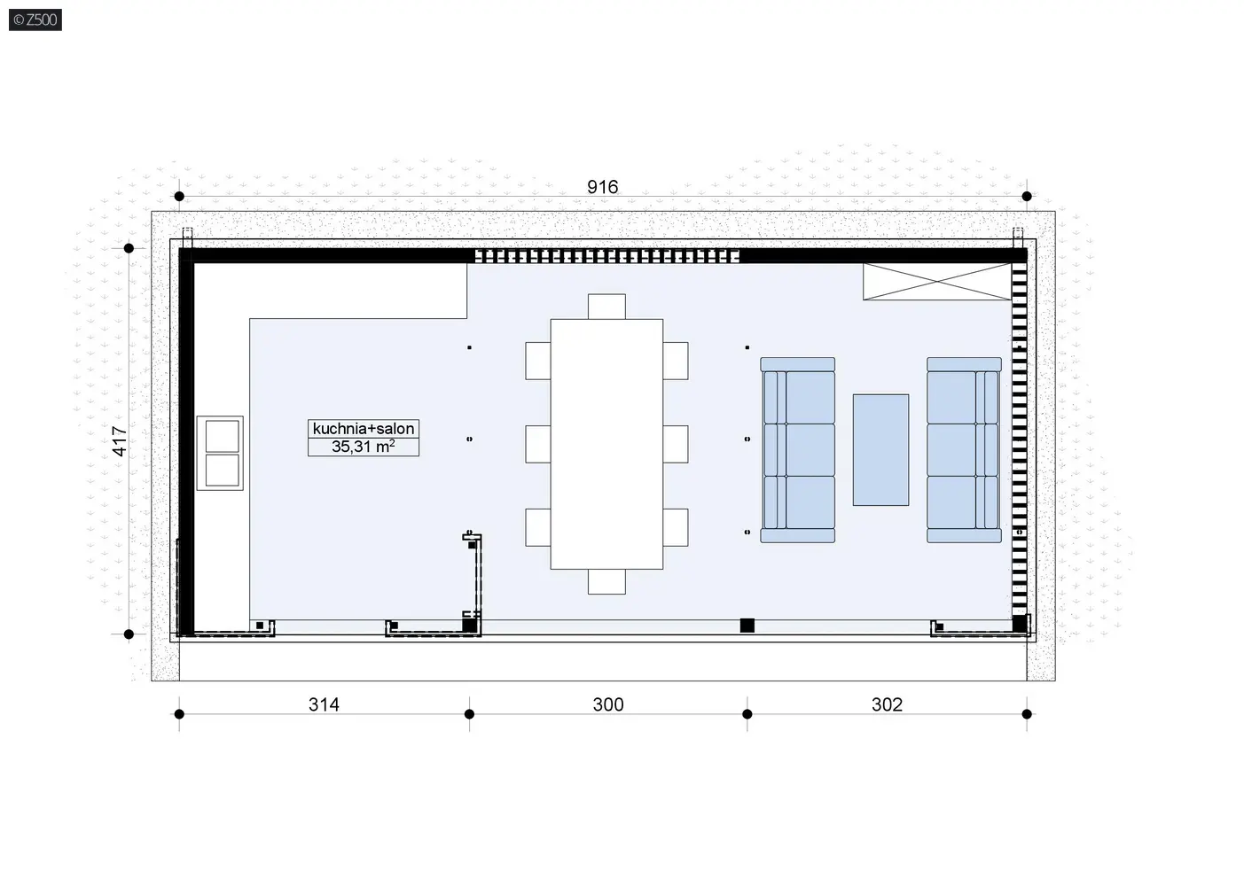 Gotowy projekt altany AZ4 - Altana