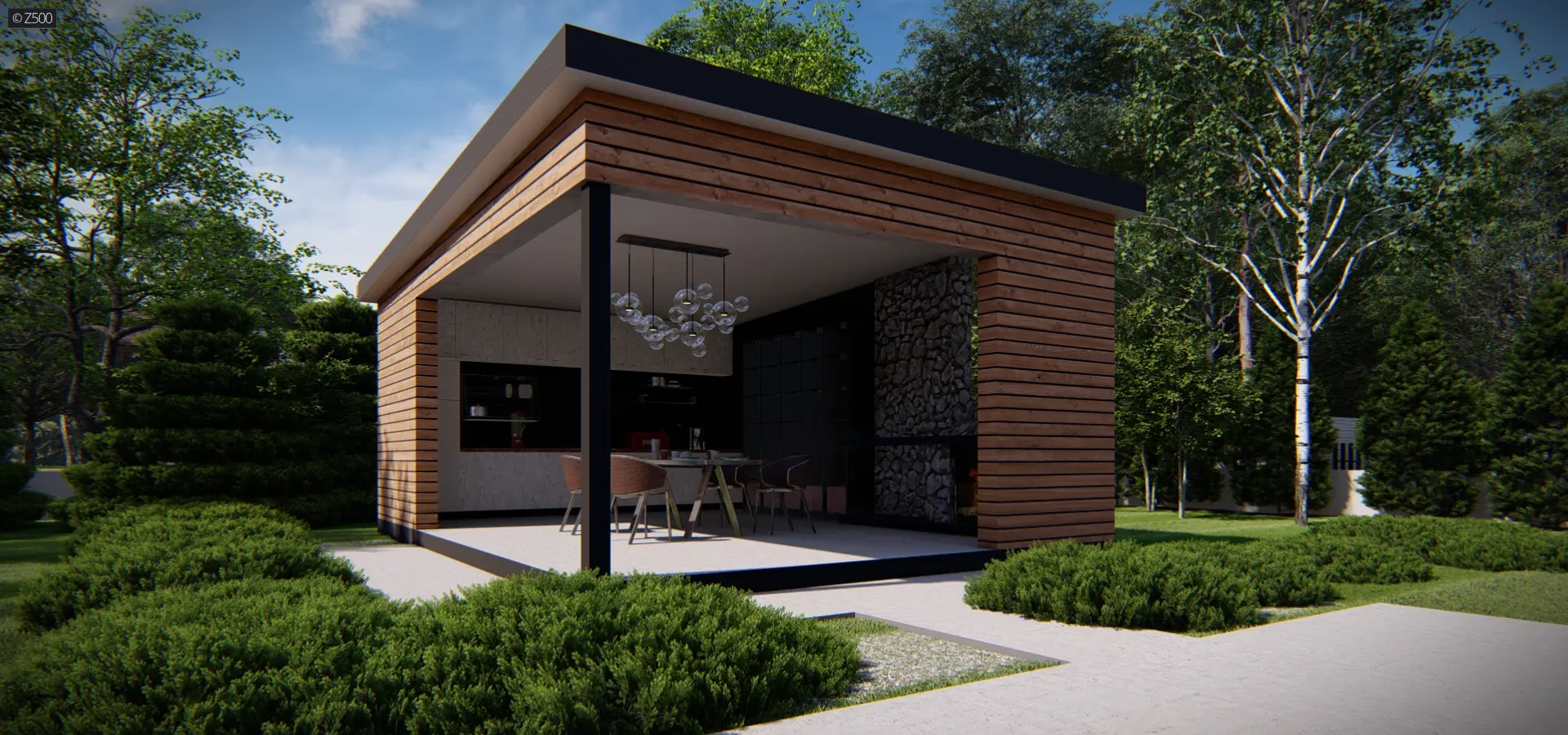 Gotowy projekt altany AZ8 - Altanta