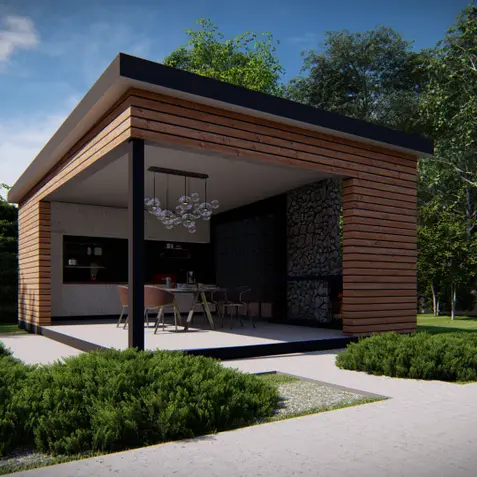 Gotowy projekt altany AZ8 - Altanta