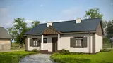 Namo projektas Z8 v2 - Su šoniniu vonios kambariu ir dviem kaminais
