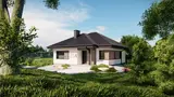 Namo projektas Z64 - Nedidelis vienaukštis namas su terasa