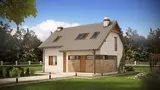 Namo projektas Z225 - Kompaktiškas namas su mansarda ir praktišku interjeru