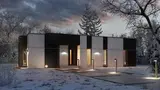 Namo projektas Zx116 - Modernus vienaukštis namas su erdvia svetaine