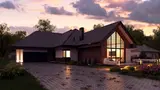 Gotowy projekt domu Z402 B+ - Parterowy dom z garażem i salonem od południa. Wersja powiększona, większy salon