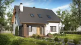 Gotowy projekt domu Z92 D - Wygodny dom z dużą kotłownią na paliwo stałe, pralnią oraz pokojem na parterze.