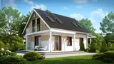 Gotowy projekt domu Z216 D - Tani w realizacji, ekonomiczny w utrzymaniu, wygodny dom z gabinetem na parterze