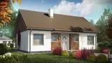 Gotowy projekt domu Z7 D 35 - Wersja projektu w technologii szkieletowej z kątem nachylenia dachu 35 stopni