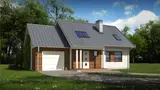 Gotowy projekt domu Z101 D GL - z garażem jednostanowiskowym po lewej stronie