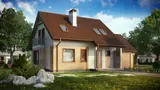 Gotowy projekt domu Z102 D GP - z garażem jednostanowiskowym