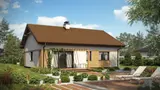 Gotowy projekt domu Z253 D - Parterowy dom z dwuspadowym dachem, tani w budowie i eksploatacji.