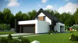 Gotowy projekt domu Z330 P - Wariant z poddaszem użytkowym.