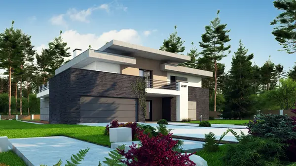 Z500 - Projects of houses and garages, family houses