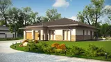 Gotowy projekt domu Z80 Minus - Parterowy dom, z 3 pokojami, master bedroom, garażem dwustanowiskowym