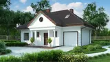 Gotowy projekt domu Z2 A - Dom w stylu dworkowym z poddaszem użytkowym