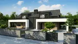 Gotowy projekt domu Zb32 duo sw - Dom jednorodzinny dwulokalowy ze wspólną ścianą między lokalami