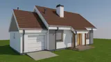 Mājas projekts Z12 GL - Vienstāva dzīvojamās mājas projekts ar garāžu - Z12 GL