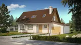 Mājas projekts Z79 D GP - Neliels ekonimisks mājas projekts ar mansardu un garāžu - Z79 D GP