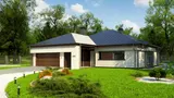 Mājas projekts Z200 +100 - Vienstāva mājas projekts ar divvietīgu garāžu - Z200 L +100