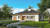 Mājas projekts Z273 D a L GL - Kompakta vienstāvu māja ar trīs guļamistabām un garāžu - Z273 D a L GL