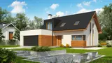 Mājas projekts Z320 - Modernas mājas projekts ar mansardu un garāžu - Z320