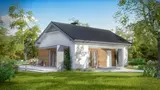 Gotowy projekt domu Z255 - Łączy w sobie prostotę, tradycyjną racjonalność i nowoczesny detal architektoniczny. 