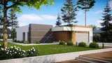 Mājas projekts Zx100 D - Moderna stila vienstāvu māja ar garāžu priekšpusē - Zx100 D