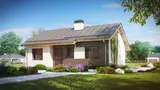Gotowy projekt domu Z262 - Niewielki, prosty i tani w budowie dom parterowy z dachem dwuspadowym