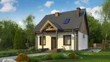 Gotowy projekt domu Z4 D bl - Projekt w technologii drewnianej bez lukarny