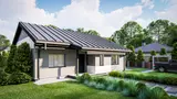 Gotowy projekt domu Z41 - Projekt domu parterowego na małą działkę, prosty, funkcjonalny i tani w budowie.