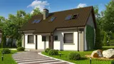 Gotowy projekt domu Z12 P - wariant z poddaszem użytkowym