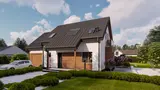 Gotowy projekt domu Z162 D GLv2 - Z garażem z lewej strony, nieużytkowe poddasze nad garażem