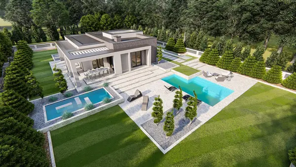 Projekt domu Zx84 Parterowy dom nowoczesny z 3 pokojami, salonem i