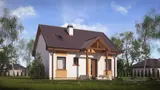 Gotowy projekt domu Z32 2k B - z pomieszczeniem gospodarczym