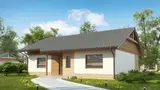 Gotowy projekt domu Z41 D + - w technologii szkieletowej powiększony o 140cm