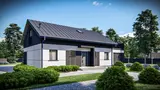 Namo projektas Z454 P GPt (I) Real Green - Dviaukštis namas su terasa virš garažo