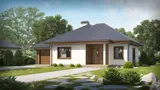 Gotowy projekt domu Z64 GL - Projekt parterowego domu Z64 z garażem po lewej stronie