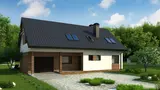 Gotowy projekt domu Z66 GL + - z garażem po lewej i dodatkowym poddaszem