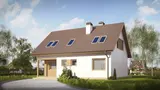 Gotowy projekt domu Z66 D - w technologii drewnianej