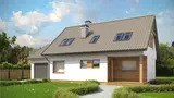 Gotowy projekt domu Z66 L GL - z garażem po lewej stronie