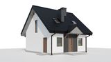 Gotowy projekt domu Z1 A D - Projekt z kalenicą równoległą do frontu działki oraz innymi instalacjami