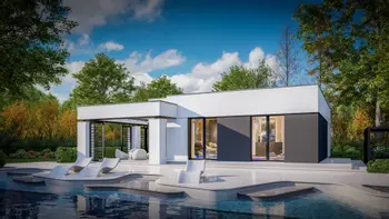 Projekt domu Zx117 Nowoczesny parterowy dom z otwartym