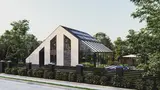 Gotowy projekt domu Z553 D - Nowoczesny dom ze szklanym tarasem