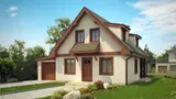 Gotowy projekt domu Z30 L GL - odbicie lustrzane z garażem po lewej