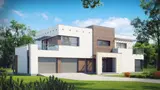 Gotowy projekt domu Zx15 GL2 - z garażem dwustanowiskowym