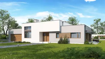 Projekt domu Zx137 Nowoczesny dom parterowy z garażem