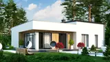 Gotowy projekt domu Zx35 GL2 - z garażem dwustanowiskowym po lewej 