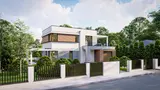 Mājas projekts Zx63 v2 - Wersja projektu Zx63 ze zmienionym układem, zamkniętą kuchnią i obniżoną attyką