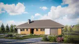 Gotowy projekt domu Z368 D GP + 30 - Powiększony wariant projektu z garażem i kątem nachylenia dachu 30 st.