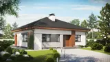 Gotowy projekt domu Z273 D pc - wariant z zastosowaniem pompy ciepła oraz ogrzewania podłogowego