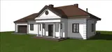 Gotowy projekt domu Z2 + GL2 - Powiększony projekt z dwustanowiskowym garażem